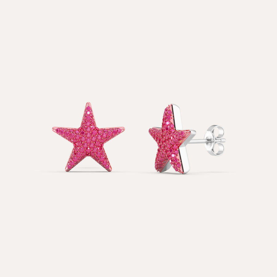 Medium Star Stud Earring