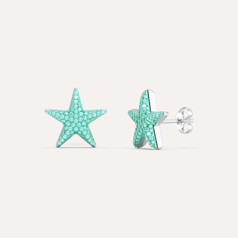 Medium Star Stud Earring