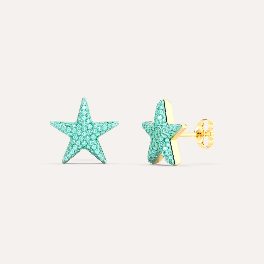 Medium Star Stud Earring