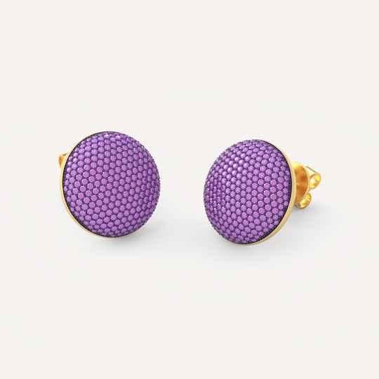 Large Sphere Stud Earring