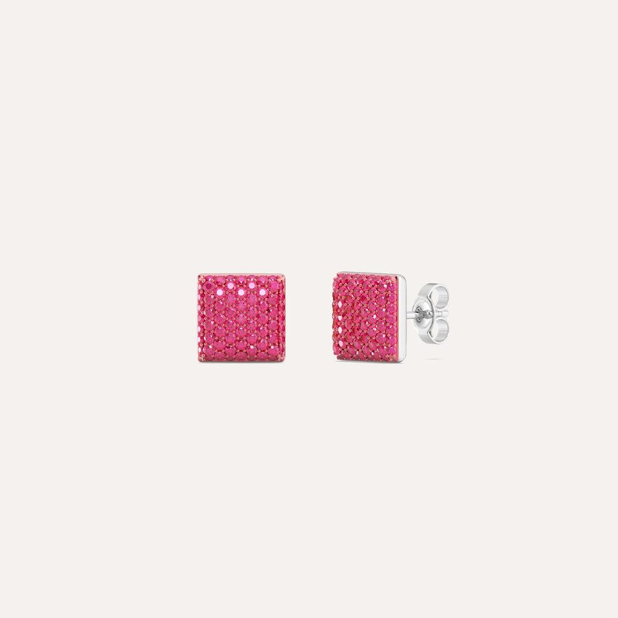 Mini Cube Stud Earring