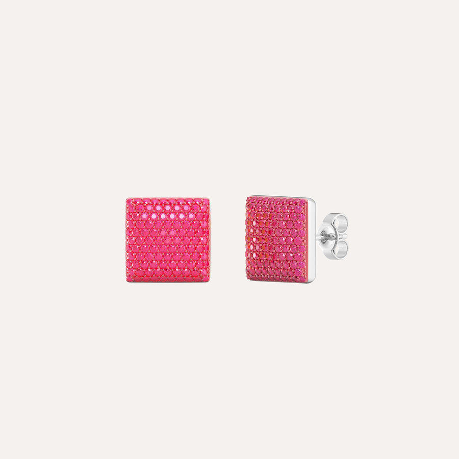 Small Cube Stud Earring