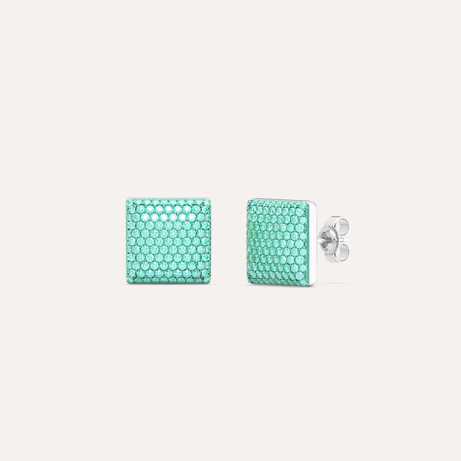 Small Cube Stud Earring