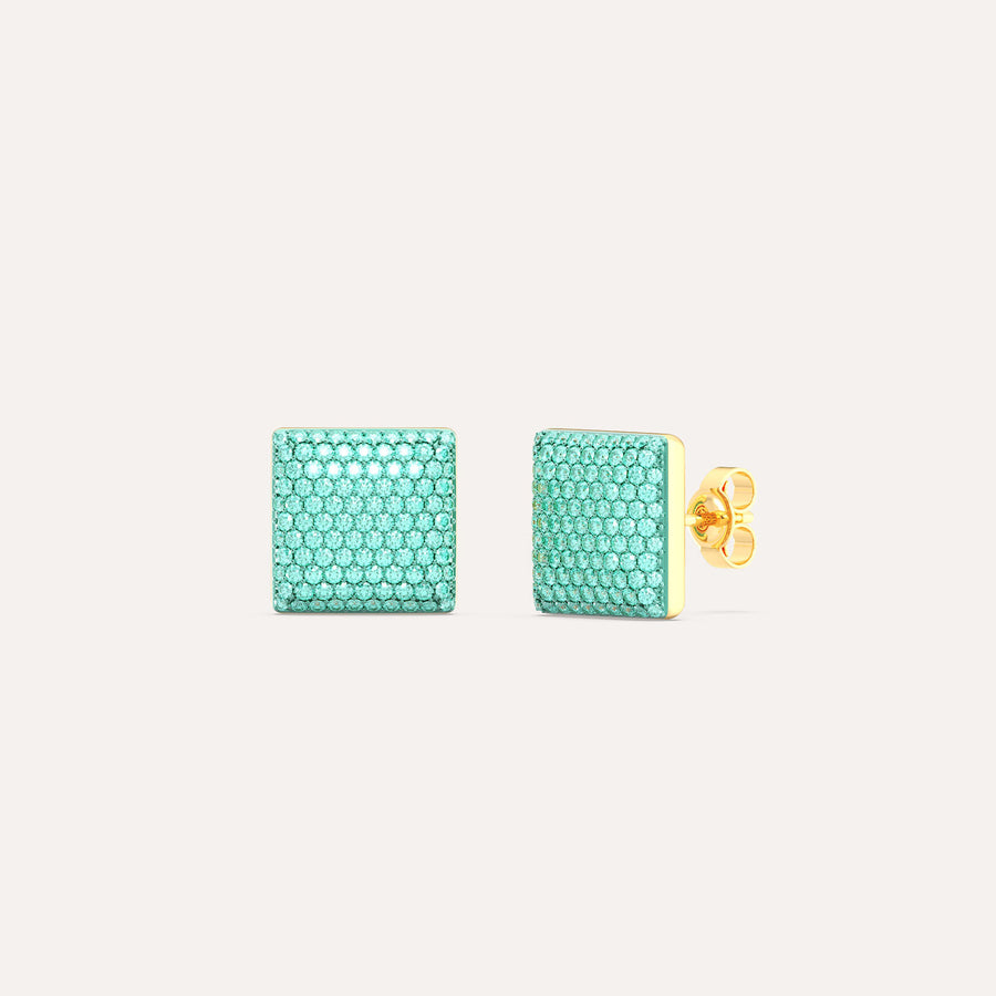 Small Cube Stud Earring