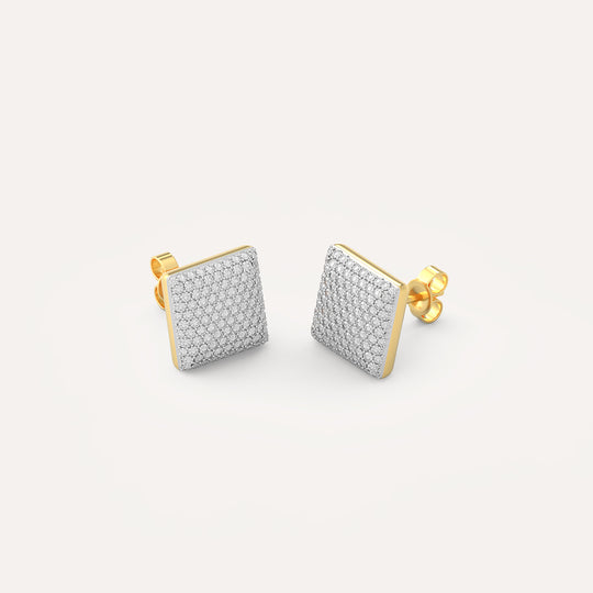 Small Cube Stud Earring