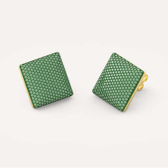 Large Cube Stud Earring