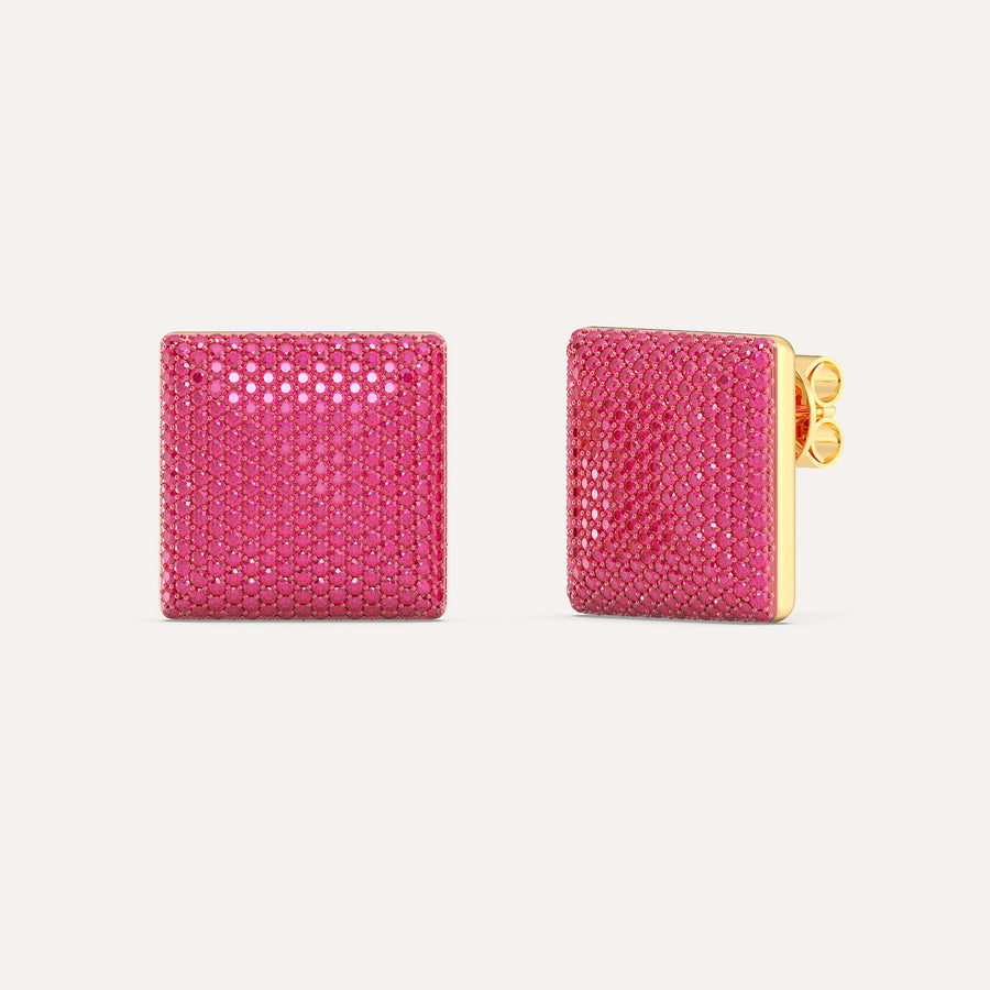 Large Cube Stud Earring