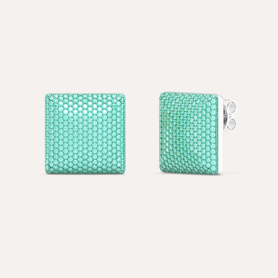 Large Cube Stud Earring