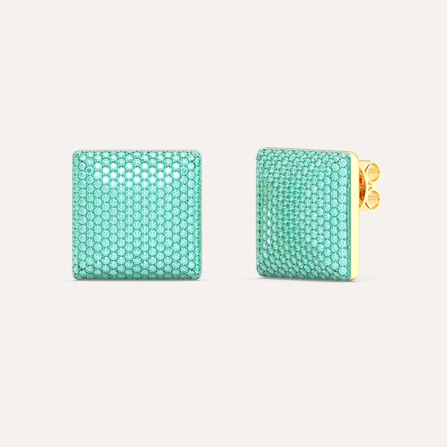 Large Cube Stud Earring