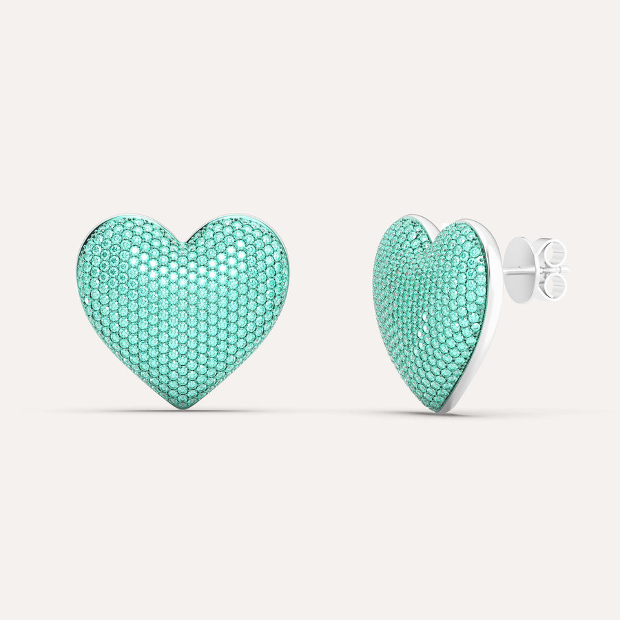 Extra Large Heart Stud Earring