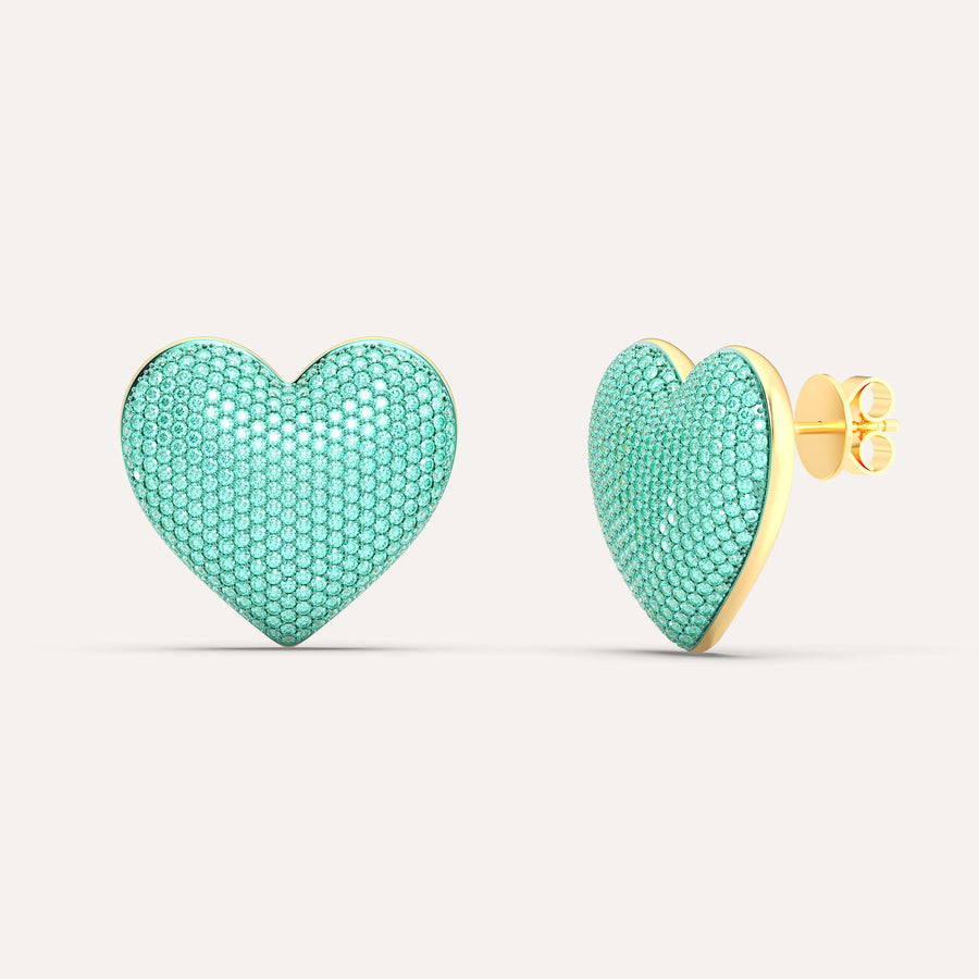 Extra Large Heart Stud Earring