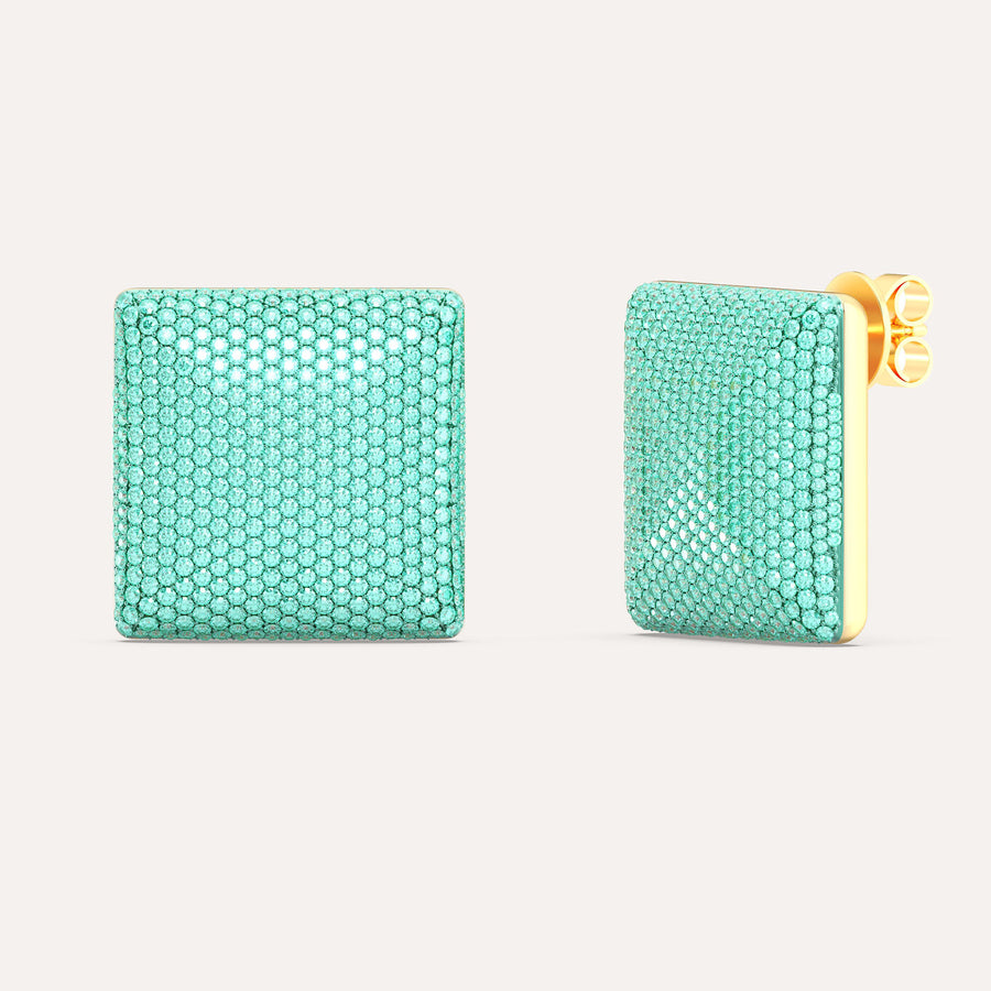 Extra Large Cube Stud Earring