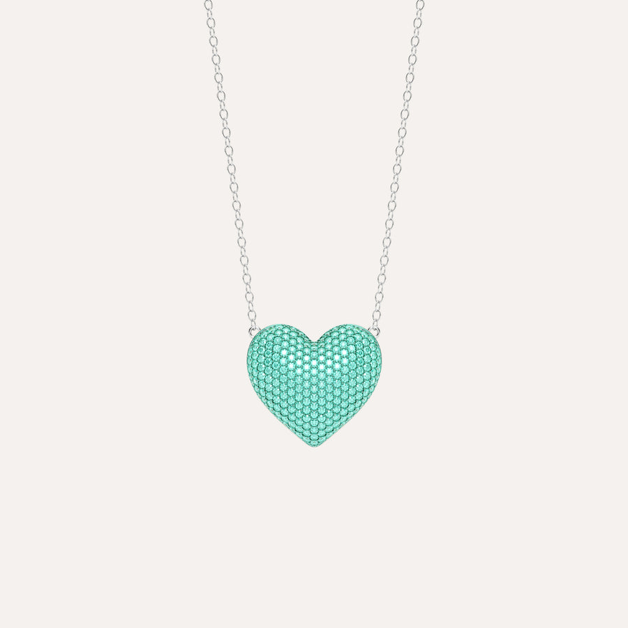 Extra Large Heart Pendant Necklace