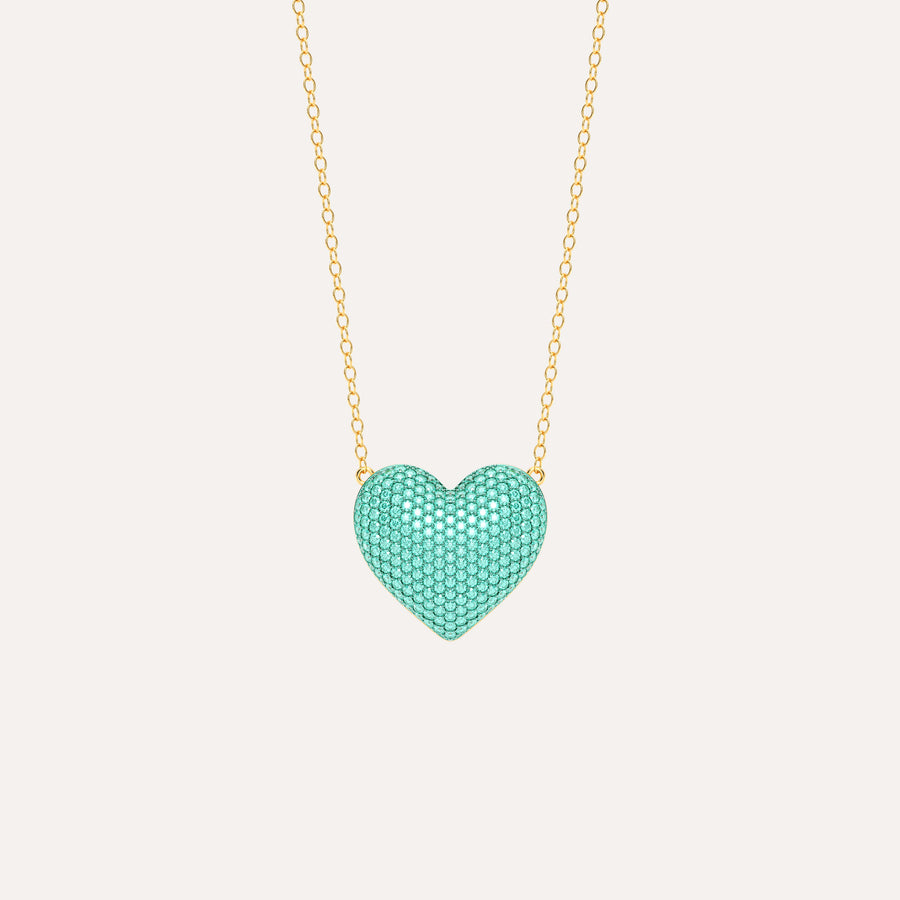 Extra Large Heart Pendant Necklace