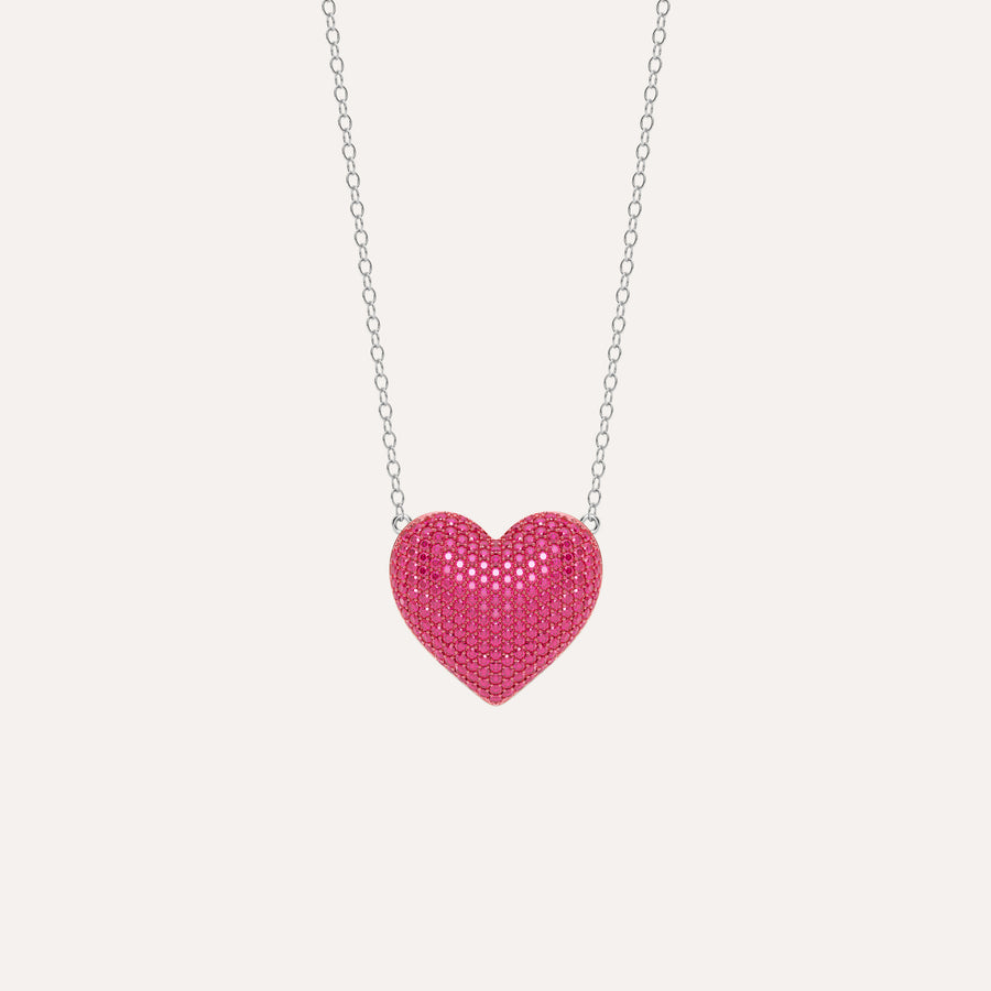 Large Heart Pendant Necklace