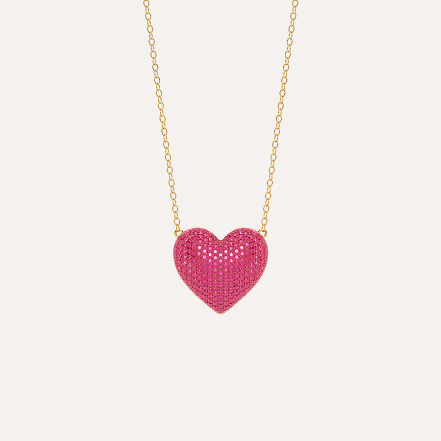 Large Heart Pendant Necklace