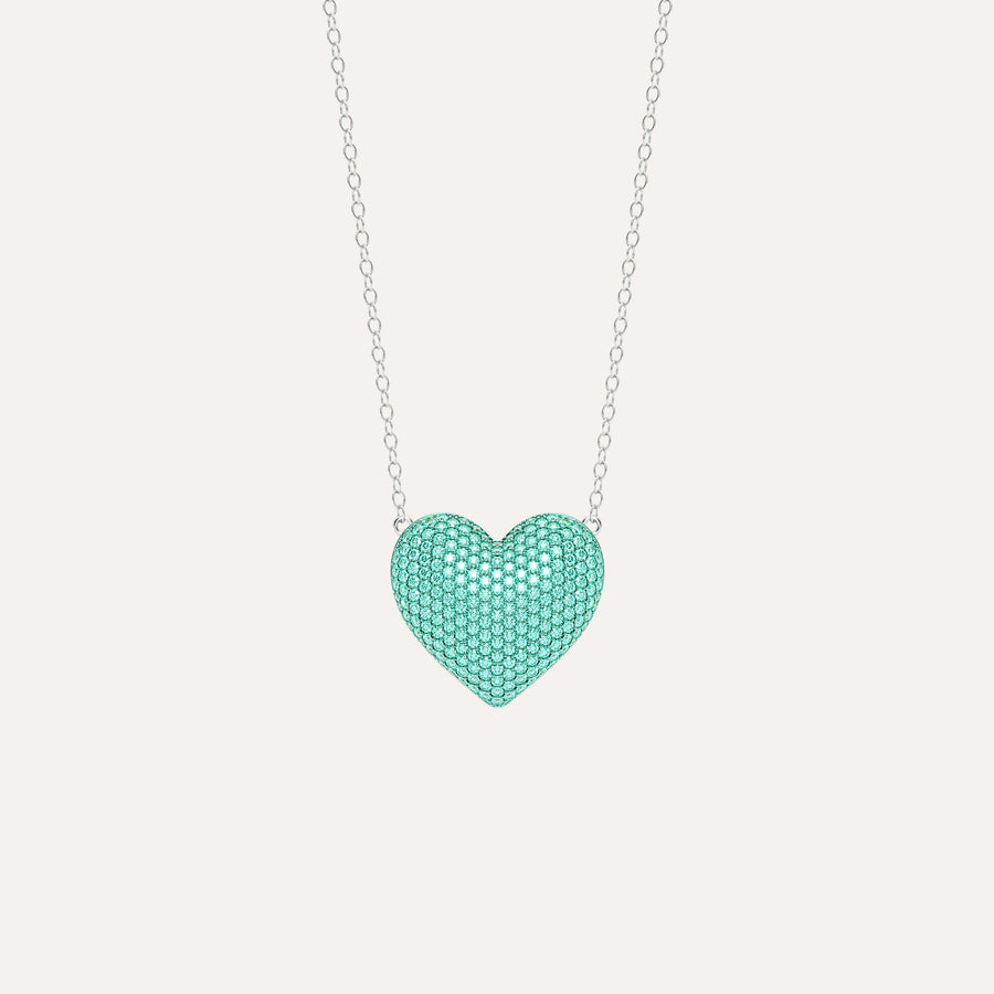 Large Heart Pendant Necklace