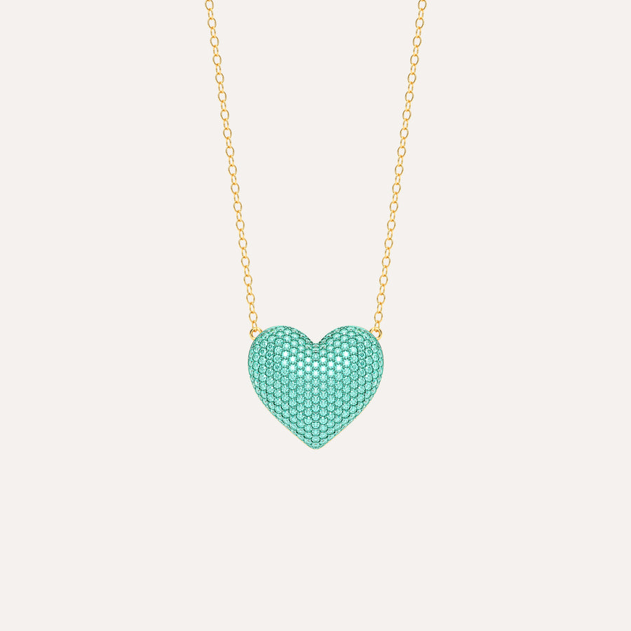 Large Heart Pendant Necklace