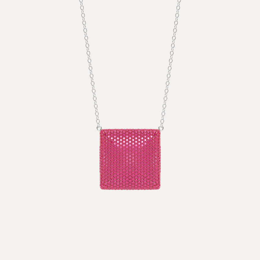 Extra Large Cube Pendant Necklace