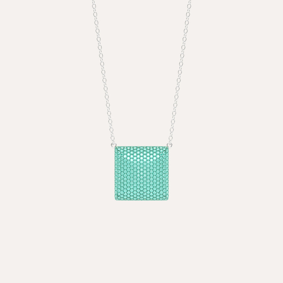 Large Cube Pendant Necklace