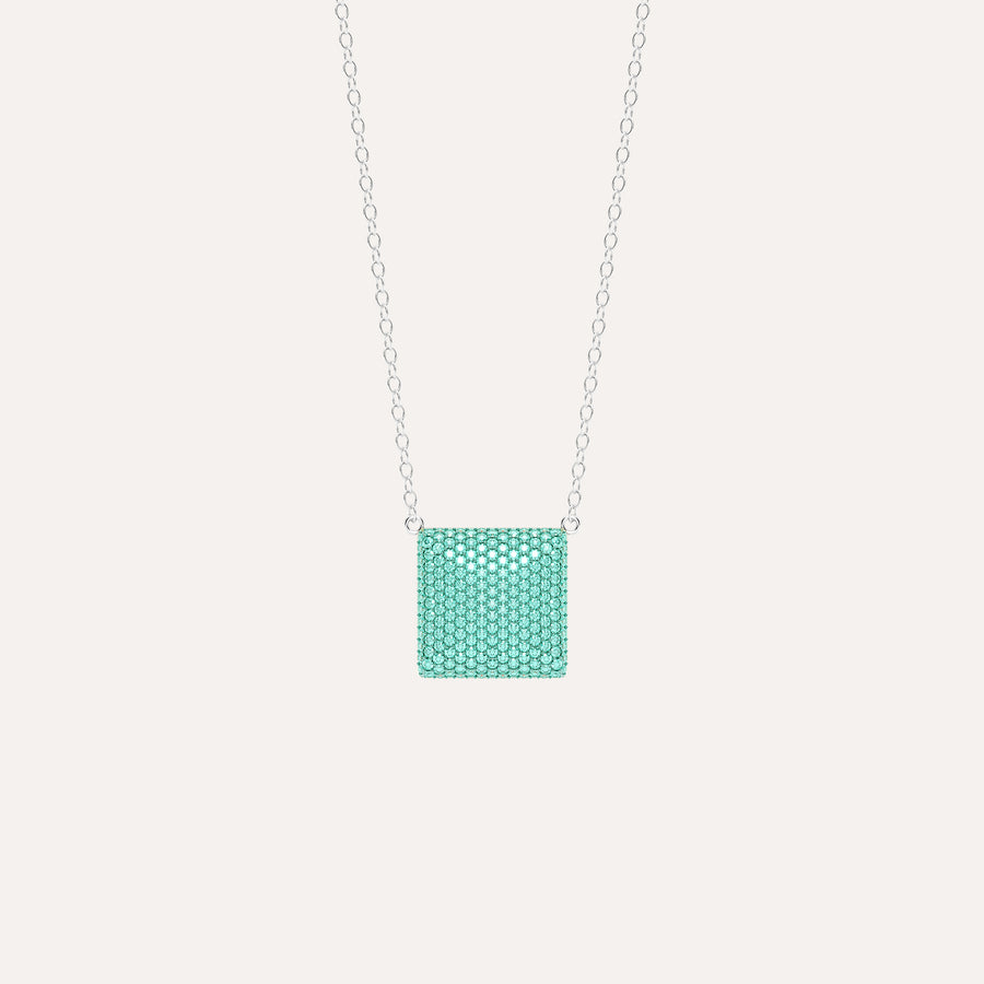 Medium Cube Pendant Necklace