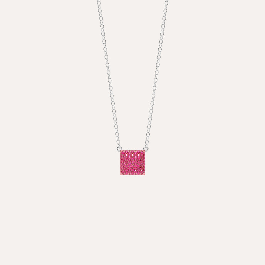 Mini Cube Pendant Necklace