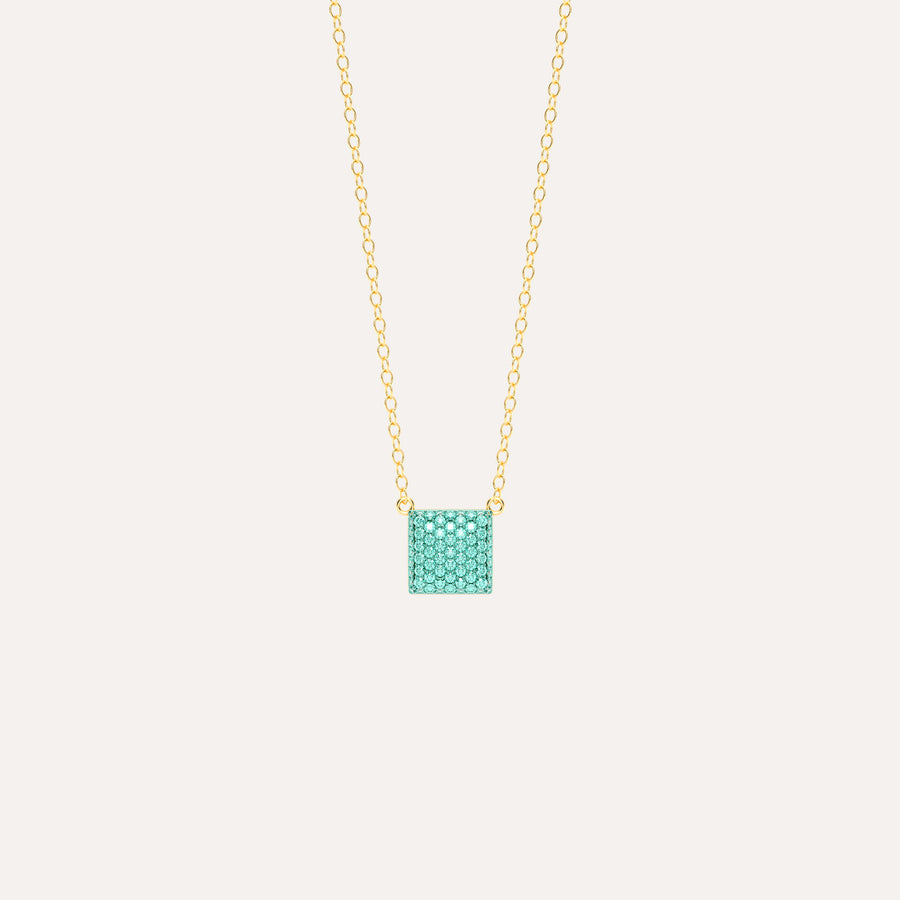 Mini Cube Pendant Necklace