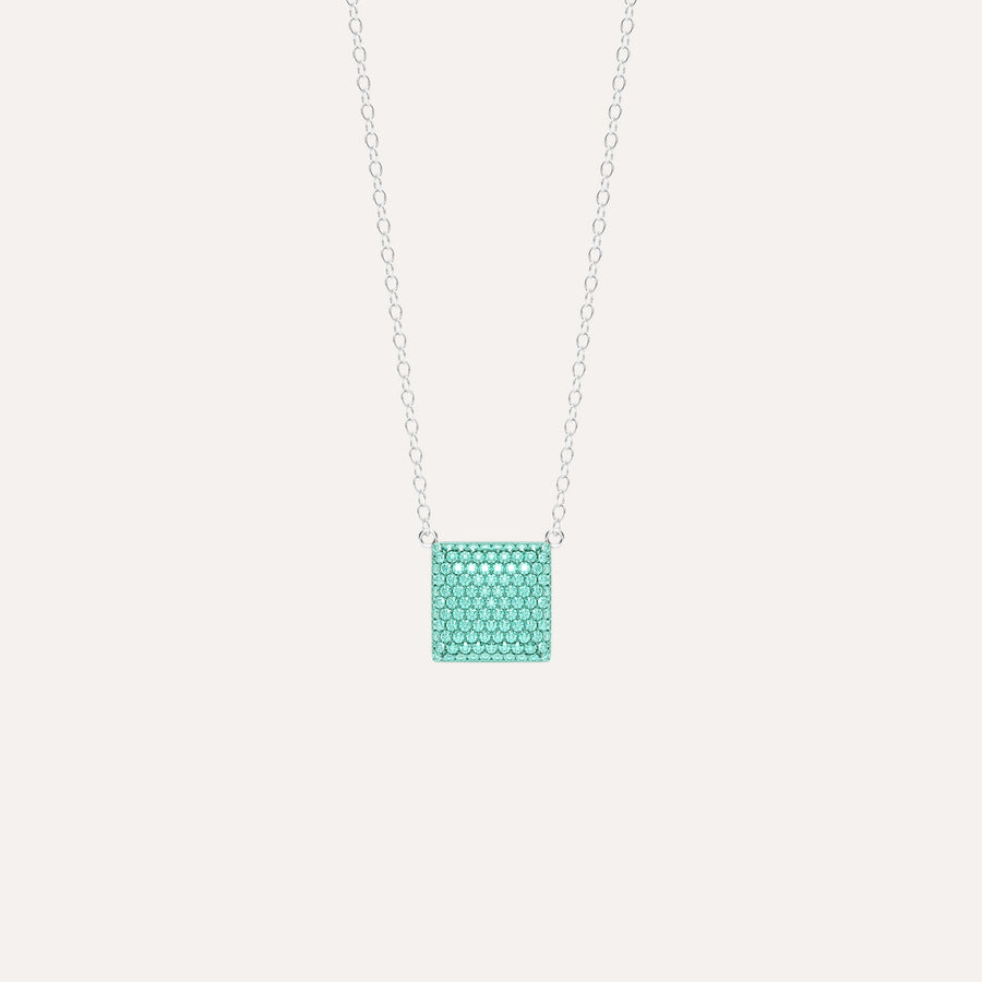 Small Cube Pendant Necklace