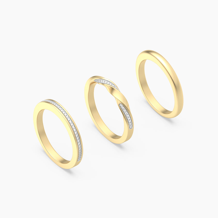 Bar stackable ring