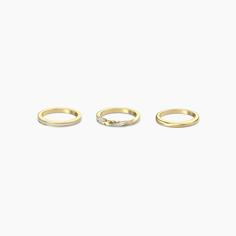 Bar stackable ring