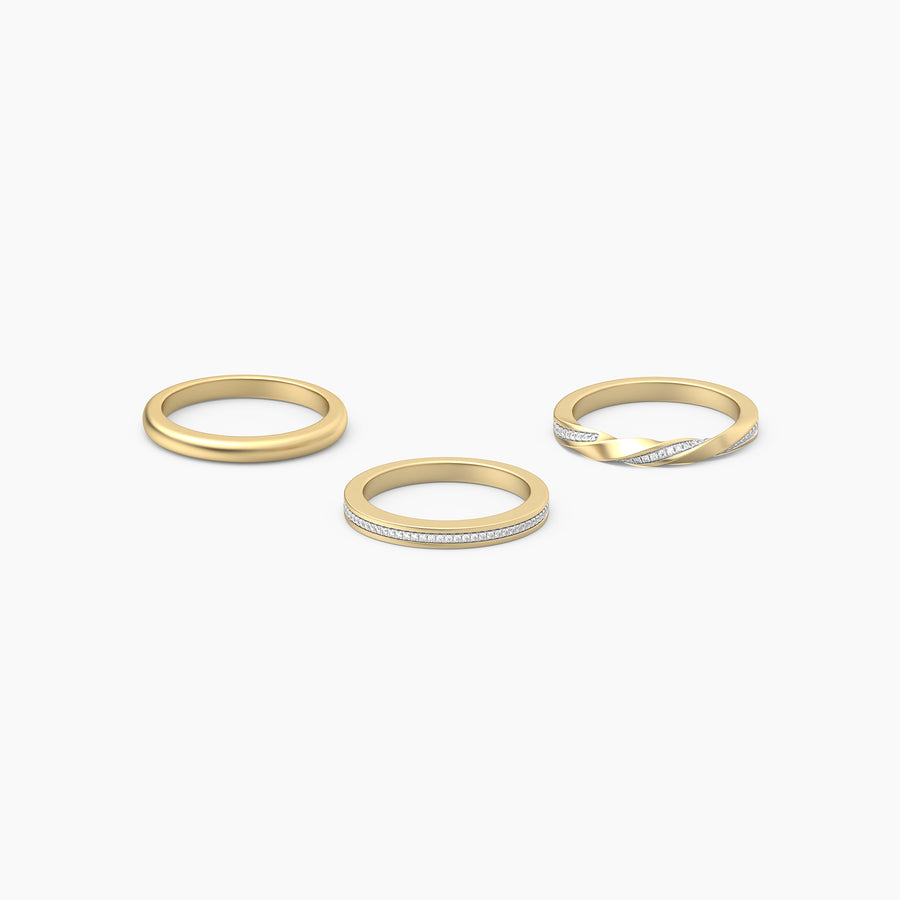 Bar stackable ring