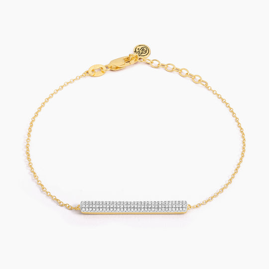 Diamond Bar Chain Bracelet