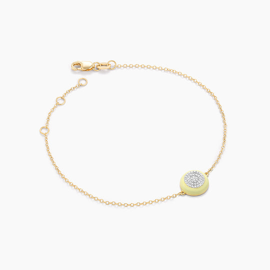 Two-Tone Circle Chain Bracelet