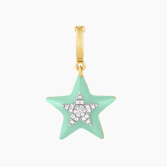 Little Star Enamel Charm in Violet