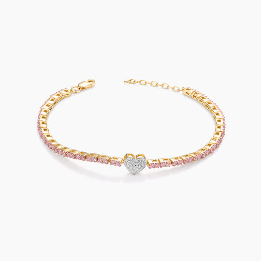Love in Pink Tennis Bracelet