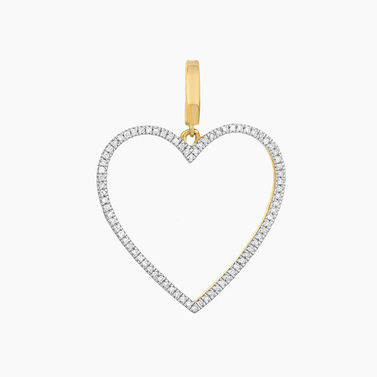 Diamond Heart Charm