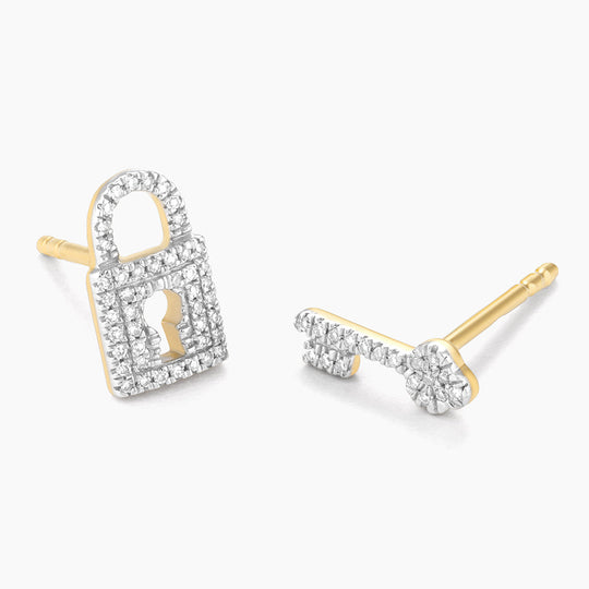 You Hold The Key To My Heart Stud Earrings