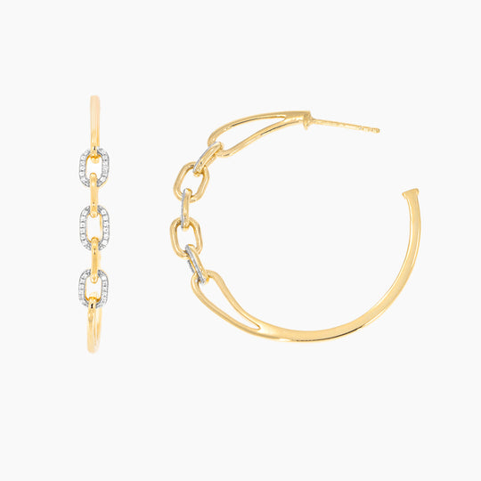 Link Up Hoop Earrings