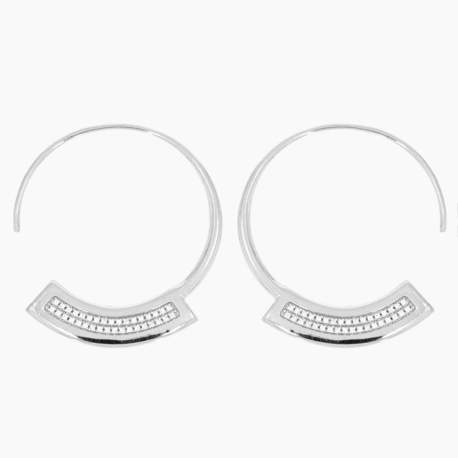 Take A Breath Hoop Earrings