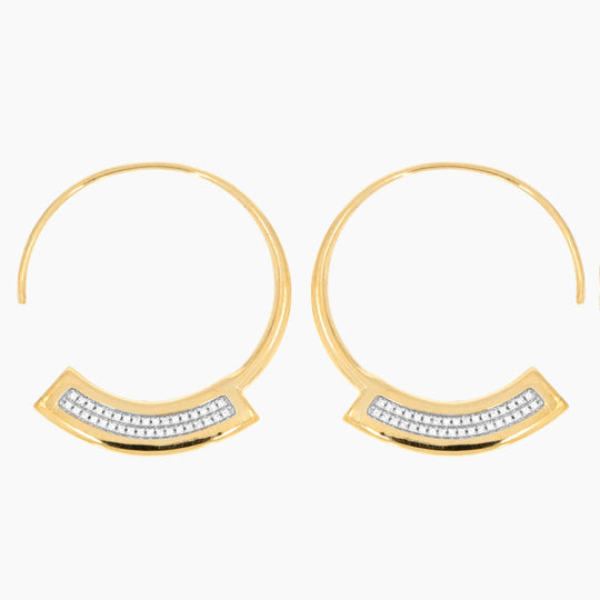 Take A Breath Hoop Earrings