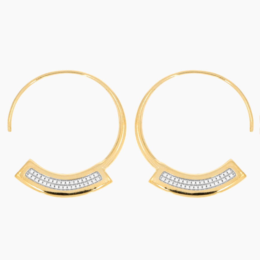Take A Breath Hoop Earrings