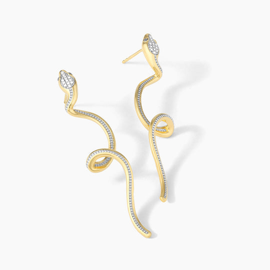 Serpent Drop Earrings