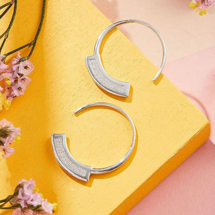 Take A Breath Hoop Earrings