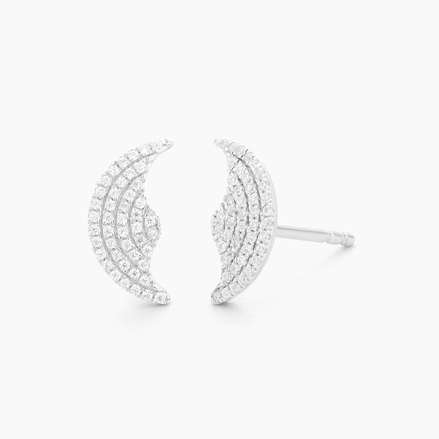 Half Moon Stud Earrings