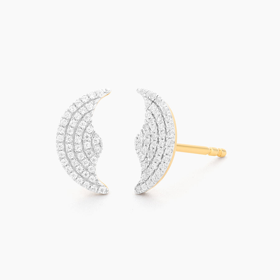 Half Moon Stud Earrings