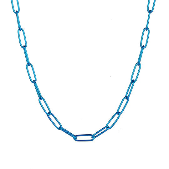 E-Coating Paperclip Chain Necklace