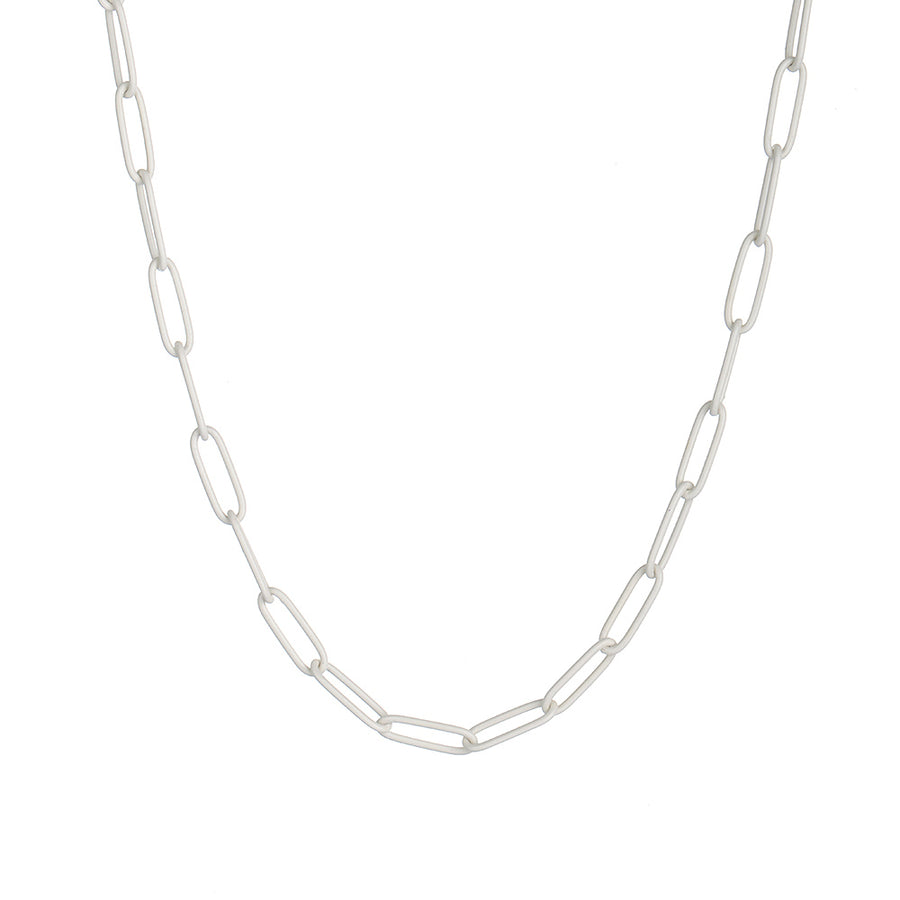 Martha's Vineyard Charm Necklace, Gold Paperclip Chain, Brook + York C –  Stefanie Wolf Designs
