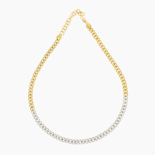 Right in the Middle Cuban Necklace