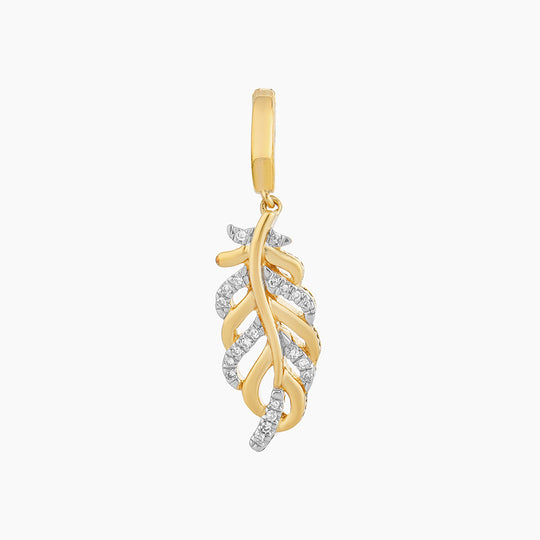 Two-Tone Leaf Charm