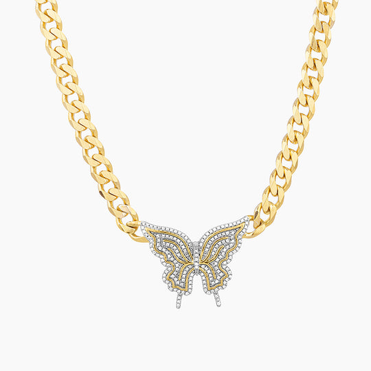 The Butterfly Cuban Necklace